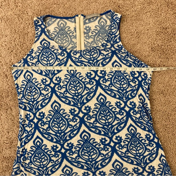 Olivia Moon Women's Top Blue Tank Style, Scoop Neck, Sleeveless Shirt Medium - Picture 5 of 8